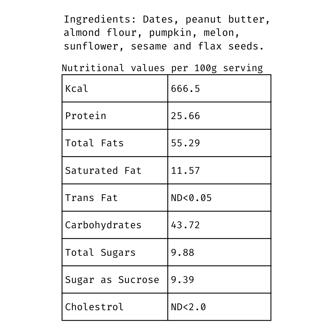 Peanut Butter Energy Bar [60g]