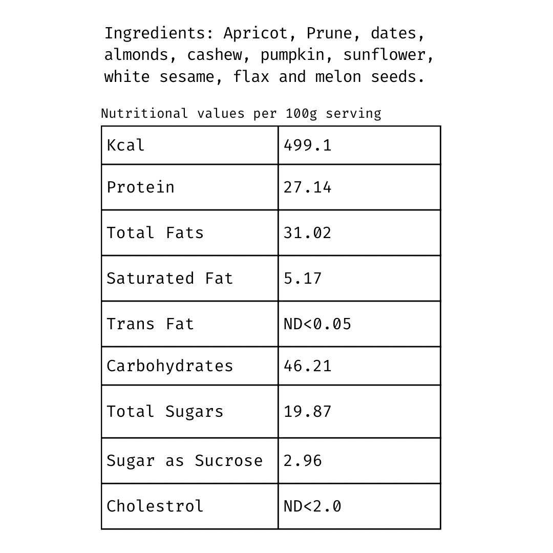 Apricot & Prunes Energy Bar [60g]